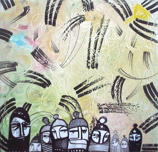  Huile sur bois - 2006 .