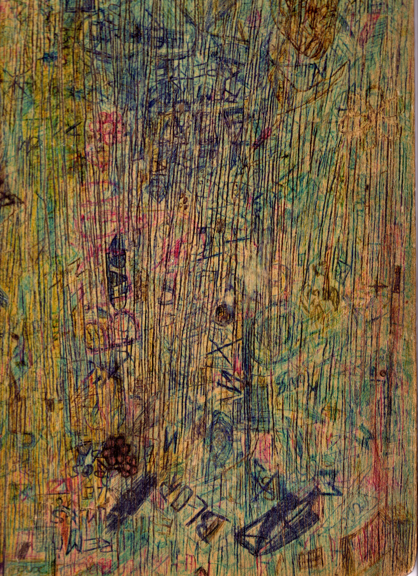  graffitis sur bois 21x29.5.