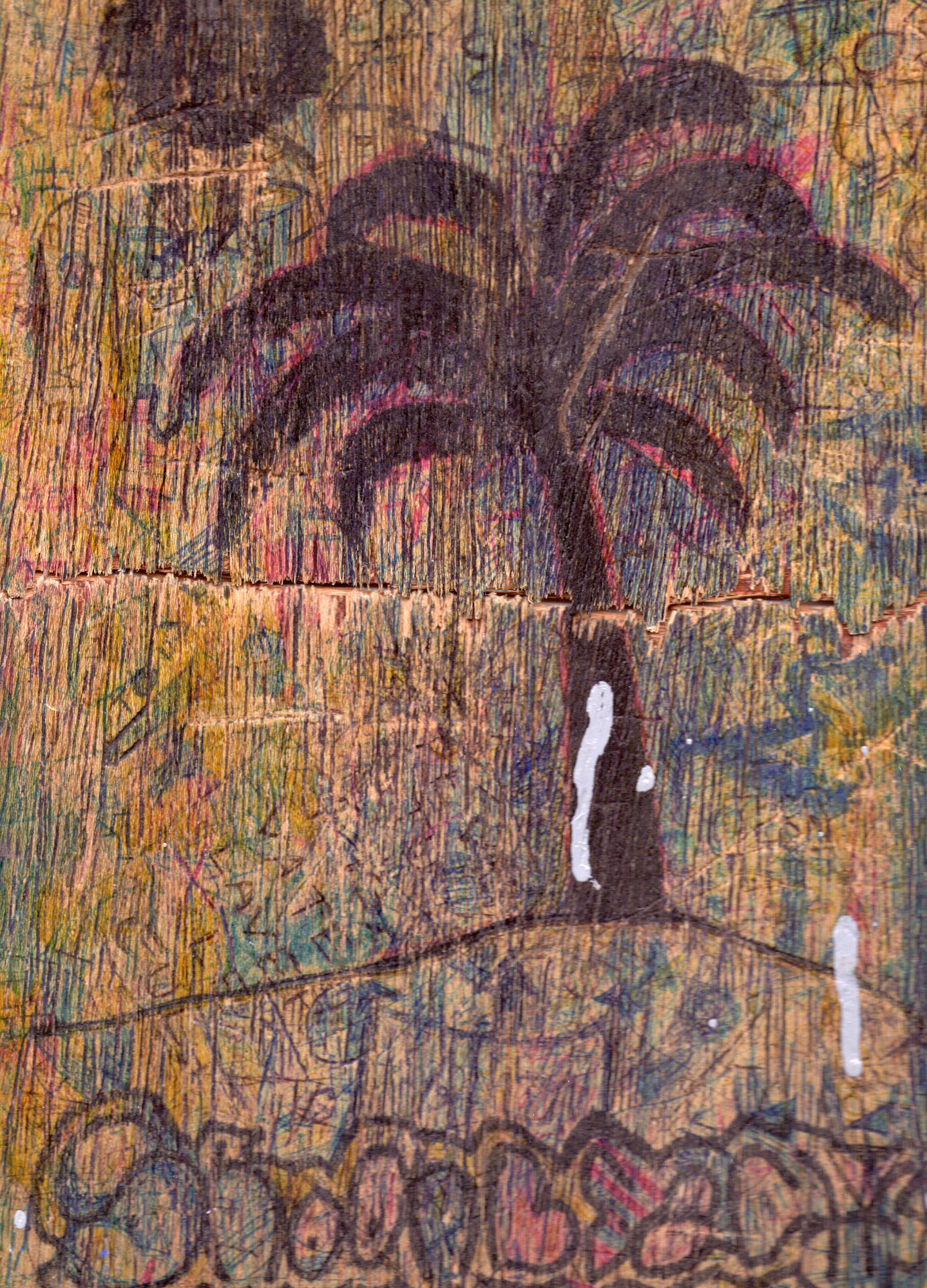  graffitis sur bois 21x29.5.